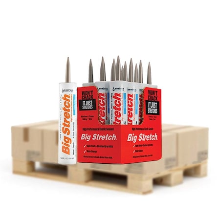 Big Stretch 10.5 Oz Sashco 10026 Slate Gray Big Stretch WB Elastomeric Sealant 10026